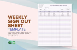 Editable Library Sign Out Sheet Template Doc