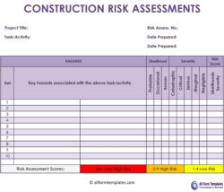 Editable Risk Assessment Sign Off Template Doc Sample