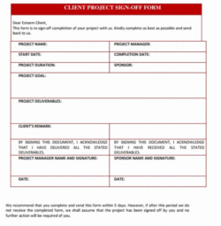 Editable Task Sign Off Sheet Template Pdf