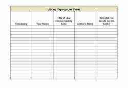 Free Blank Overtime Sign Up Sheet Template Doc Sample