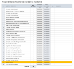 Free Blank Project Milestone Sign Off Template Excel