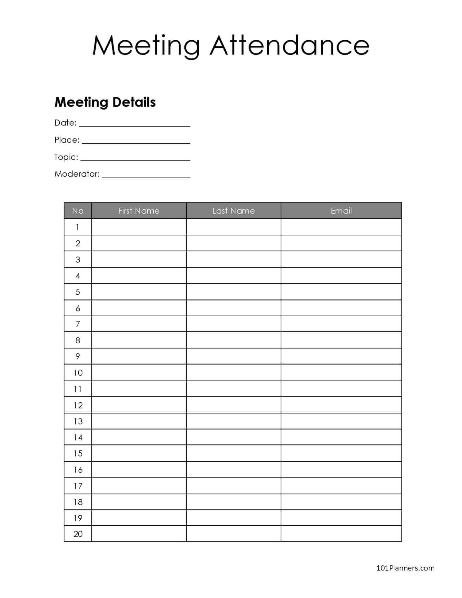 Free  Conference Sign In Sheet Template Doc Sample