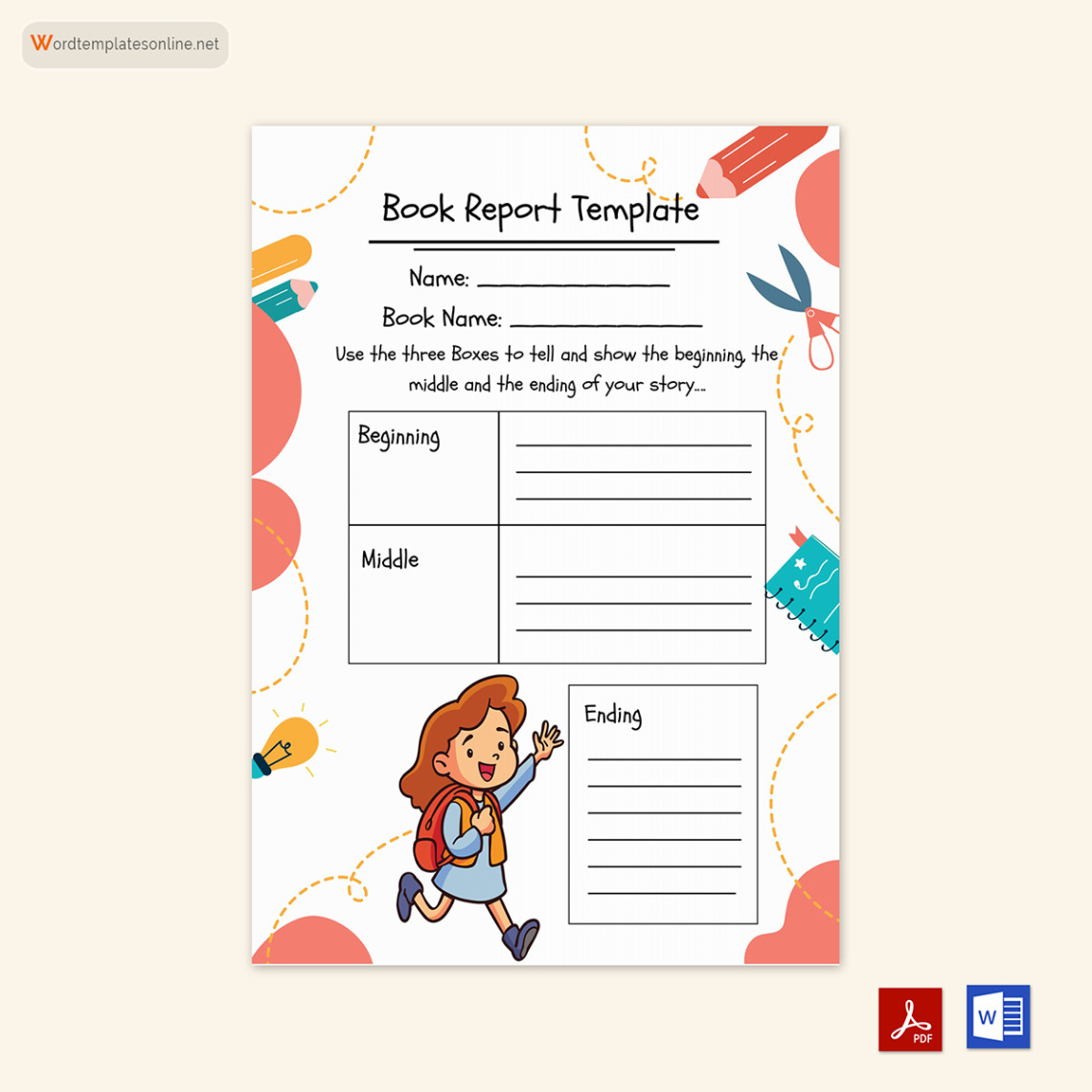 Free Editable 5Th Grade Mini Book Report Template Excel