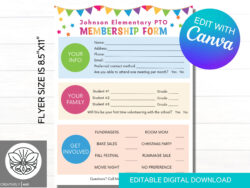 Free Editable Membership Sign Up Form Template Doc