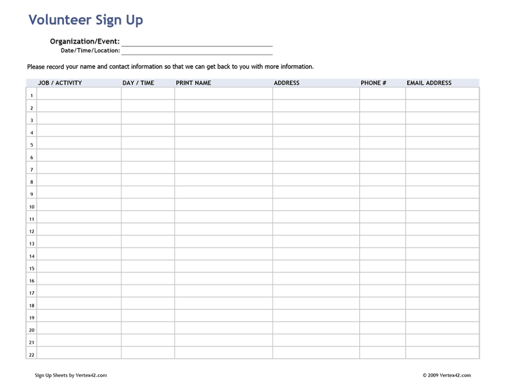 Free Editable Weekly Sign In And Out Sheet Template Excel Sample