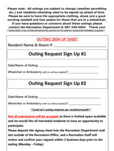 Free  Golf Outing Sign Up Sheet Template Pdf Sample