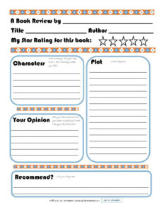 Free Printable 3Rd Grade Biography Book Report Template Excel