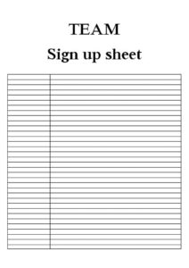 Free Printable Baseball Sign Up Sheet Template Pdf