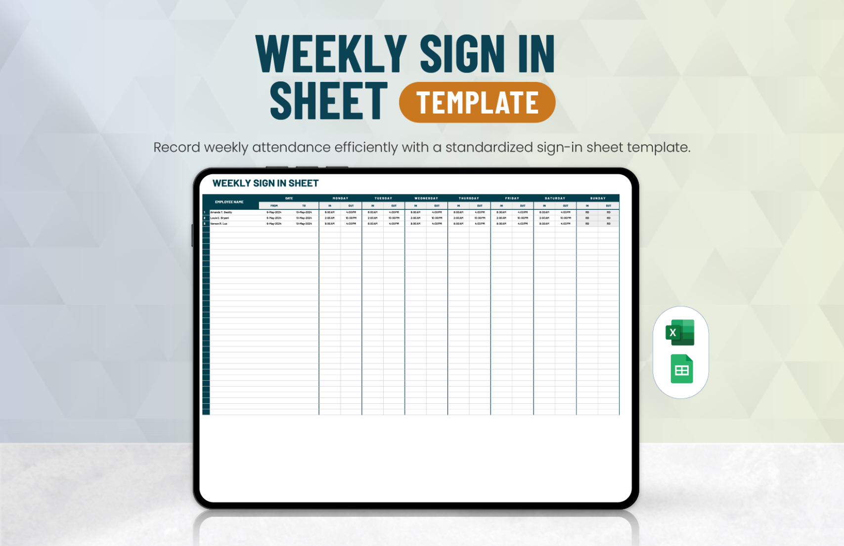 Free Printable Customer Sign In Sheet Template Doc Sample