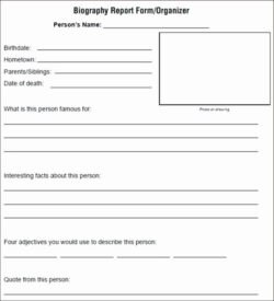 Printable 3Rd Grade Biography Book Report Template Doc