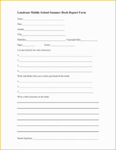 Printable Book Reports For 3Rd Grade Template Pdf