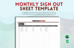 Printable Medication Sign Out Sheet Template  Sample