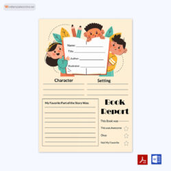 Sample 3Rd Grade Classic Book Report Template Doc