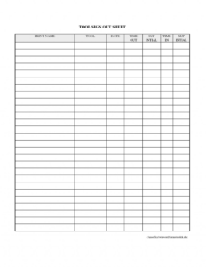 Teacher Sign In Sign Out Sheet Template Pdf